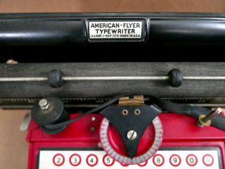 Antique American - Flyer 575 Toy Tin Typewriter,  Box,  Exc,  1930 ' s 2