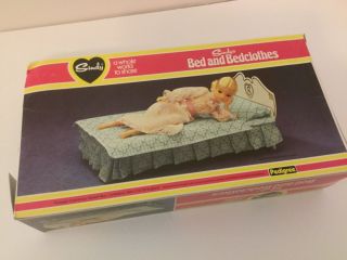 Vintage Sindy Bed With Linens 1231 Marx Toys And Sindy Doll Dress.