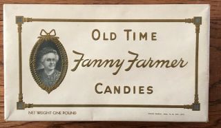 Antique Old Time Fanny Farmer Portrait Candy Candies 1 Box Statue Of Liberty