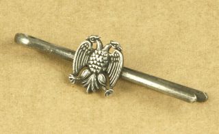 Greece Byzantine Double Headed Eagle Vintage Tie Clip Bar