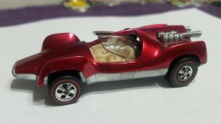 Rare 1969 Hot Wheels Redline Mantis In Dark Magenta Car