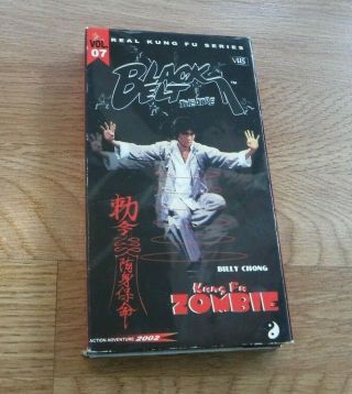 Rare Billy Chong Kung Fu Zombie Black Belt Theatre Real Series Vhs Ground - Zero