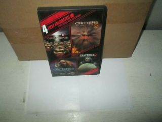 Critters 1 2 3 & 4 Rare Horror Quadrilogy Dvd Set (4 Disc) Leonardo Dicaprio 80s