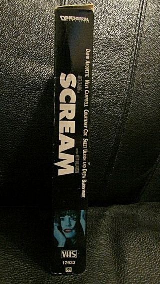 SCREAM VHS 1997 RARE OOP BLUE COURTNEY COX COVER ART 3