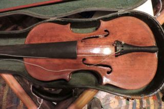 Antique Flame Back Violin 4/4 Full size American Made W.  Viars 5.  MO.  38 Bow Case 2