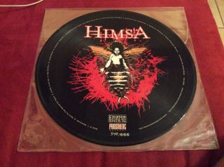 Himsa Courting Tragedy And Disaster Vinyl Record Lp Rare 540/666 Picture Disk