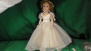 Vintage Madame Alexander - Bride Doll Tagged Dress
