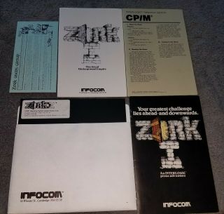 Very Rare Zork I Game Cp/m Operating System 8 " Floppy Disk W/manuals