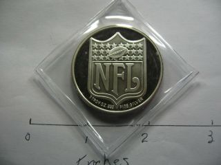 DETROIT LIONS NFL FOOTBALL OFFICIAL LICENSED ROUND 999 SILVER COIN RARE 2