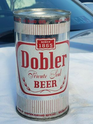 Rare Dobler Private Seal Beer Flat Top Beer Can From Hampden - Harvard Breweries