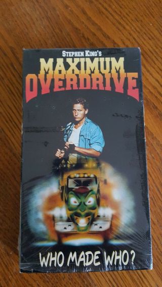 Maximum Overdrive (vhs,  1996) Horror Rare Oop Stephen King