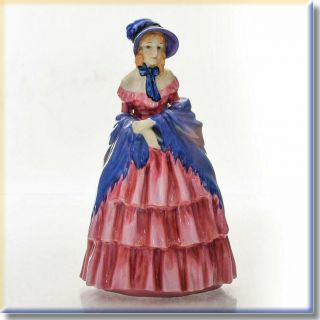 Rare Royal Doulton Harradine Figurine - A Victorian Lady Hn728 -