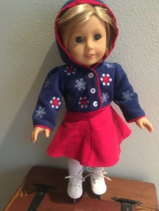 American Girl Molly’s Ice Skating Outfit.  Vintage.  Euc.
