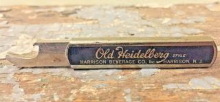 Rare Vintage Old Heidelberg Beer Retractable Bottle Opener