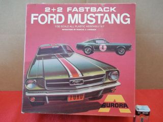 Unbuilt 1/32 1965 Ford Mustang 2,  2 Fastback Aurora 665 Slot Car Potential?