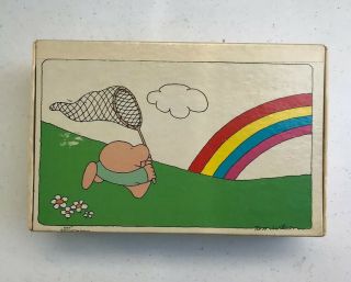 1977 Vintage Antique Rare Ziggy Cardboard School Pencil Box Comic Strip
