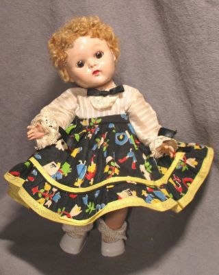 Vintage Clothes For Vogue Ginny Doll - 1952 Square Dance Dress