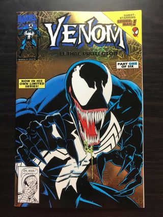 Rare Gold Venom Lethal Protector 1 Gold Foil Variant Edition