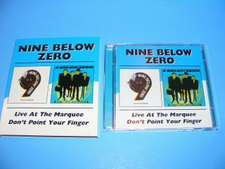 RARE UK IMPORT CD Live at the Marquee / Don ' t Point Your Finger Nine Below Zero 3