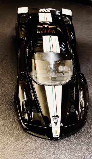 Hot Wheels Elite Ferrari Fxx Rare Black Limited Edition 1/18