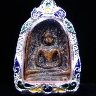 Rare Antique Ancient Siam Sum Kor,  Thai Buddha Amulet Pendant Champ 2