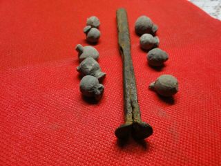 Ancient Ramrod and Bullets for a Medieval Musket.  Cossacks.  15 - 17 century AD1 3