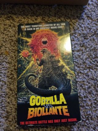 Godzilla Vs.  Biollante (vhs,  1992) Rare
