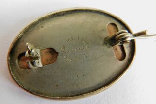 Vintage Fisher Body Employee Badge Pin PONTIAC MI General Motor GM RARE 3