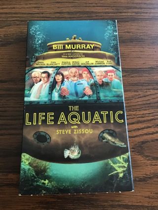 The Life Aquatic With Steve Zissou 2005 Vhs Rare One Of The Last Vhs Tapes