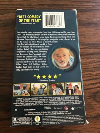 The Life Aquatic With Steve Zissou 2005 VHS Rare One Of The Last VHS Tapes 2