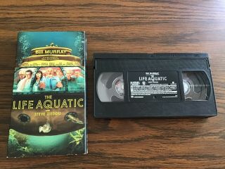 The Life Aquatic With Steve Zissou 2005 VHS Rare One Of The Last VHS Tapes 3