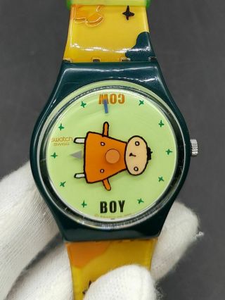 S Watch Gg187 Muuhh Cow Boy Watch Designed By O.  Dovoz Rare