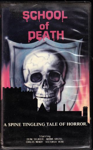 School Of Death - Big Clamshell - All American Video - Rare Spanish Horror