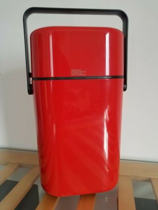 Vtg 1980’s Decor Moma Australia Byo Wine Cooler 545 Tote Red Black Plastic Rare