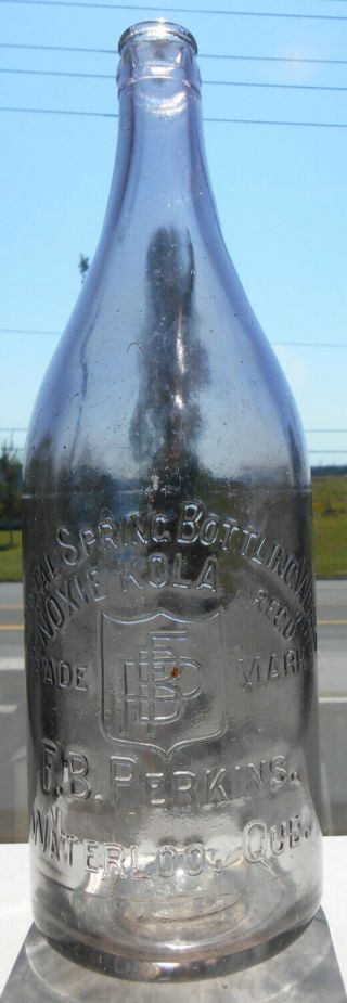 Rare - Crystal Springs Bottling,  Waterloo,  Quebec Canada,  A.  B.  M.  Quart Soda