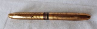 Vintage Antique WW2 DEPENDO Gold Tone Brass Ballpoint Pen Double Black & Red 2
