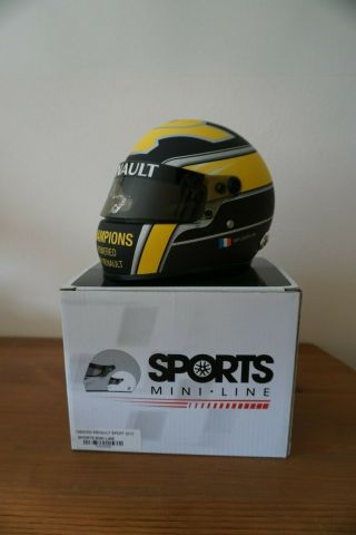 Rare V8 2006 - 2013 Renault F1 1/2 Half Scale Helmet Casque Signed Adrian Newey