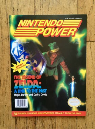 Rare Nintendo Power 34 Zelda: Link To The Past Poster/insert Addams Family