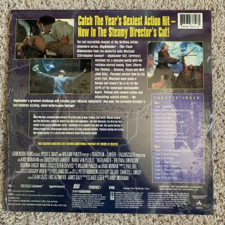 Highlander 3 The Final Dimension Widescreen Laserdisc - VERY RARE 2