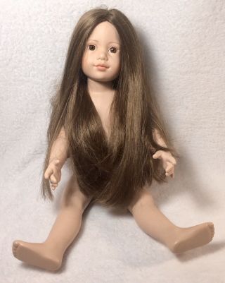 Magic Attic Club Heather Doll 18 " Brunette Brown Hair & Eyes Doll Nude 21060