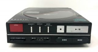 Rare Vintage Sanyo CP - 10 Portable CD Compact Disc Player CP10 Hi - Fi Audiophile 3