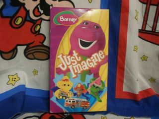 Barney Just Imagine Vhs Rare