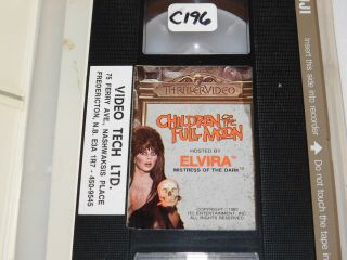 children of the full moon (VHS) 1982 Horror Video Hosted By Elvira RARE oop 3