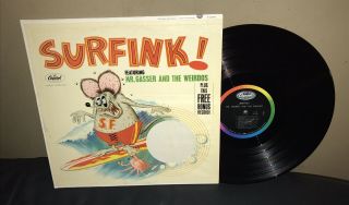 Rare 1960’s Surfink Rat Fink Mr Gasser & The Weirdos Record Album Monster