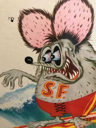 RARE 1960’s SURFINK RAT FINK MR GASSER & THE WEIRDOS RECORD ALBUM MONSTER 2