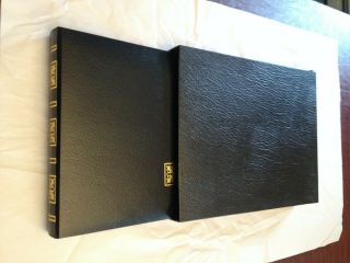 Vintage Parker Heatseal Photo Album Gold On Black In Dust Sleeve W/18 Pages