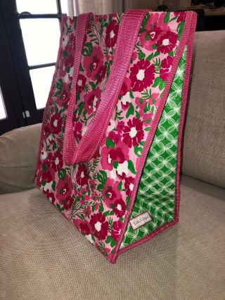 Lilly Pulitzer Rare Insulated Market Tote Reusable Shopping Bag Purse Cooler
