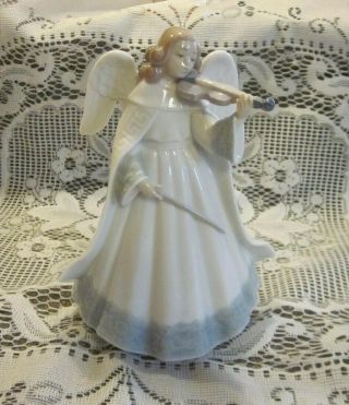 Lladro Angel Playing Violin Porcelain Figure 1993 Rare Limited Edition Signed