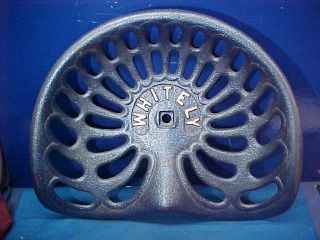 Vintage Whitely No 602 Cast Iron Tractor Seat Painted