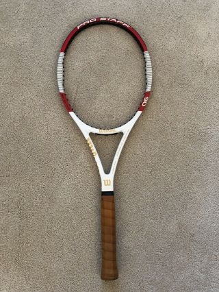 Rare Wilson Pro Staff 90 Tennis Racquet Grip Size 4 3/8 Almost